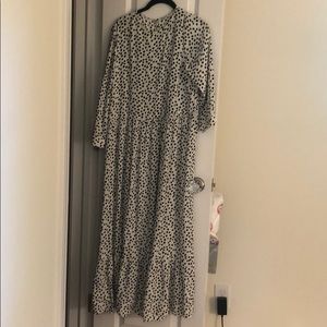 Zara polka dot maxi dress